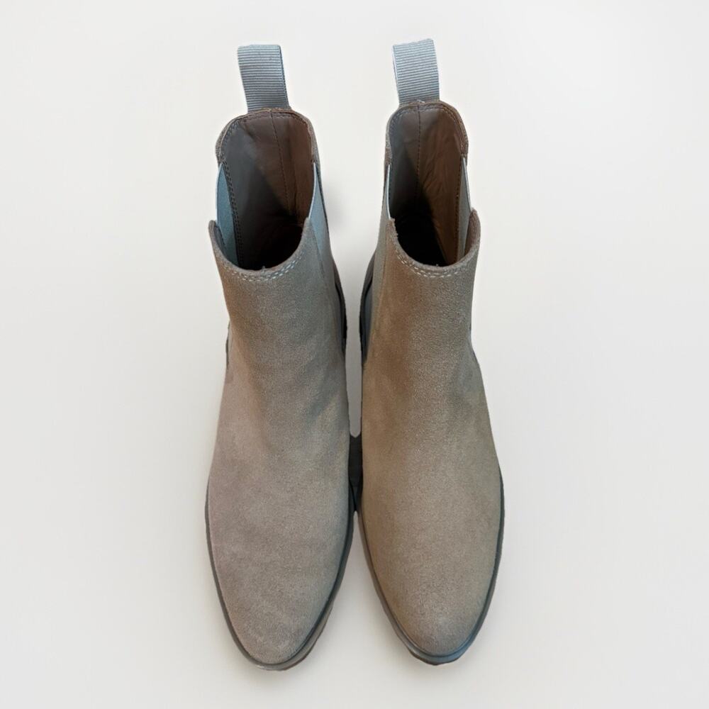 Quince Suede Chelsea Boot Women's 7 Desert Brown Lug Sole Pull On Classic - Picture 2 of 10